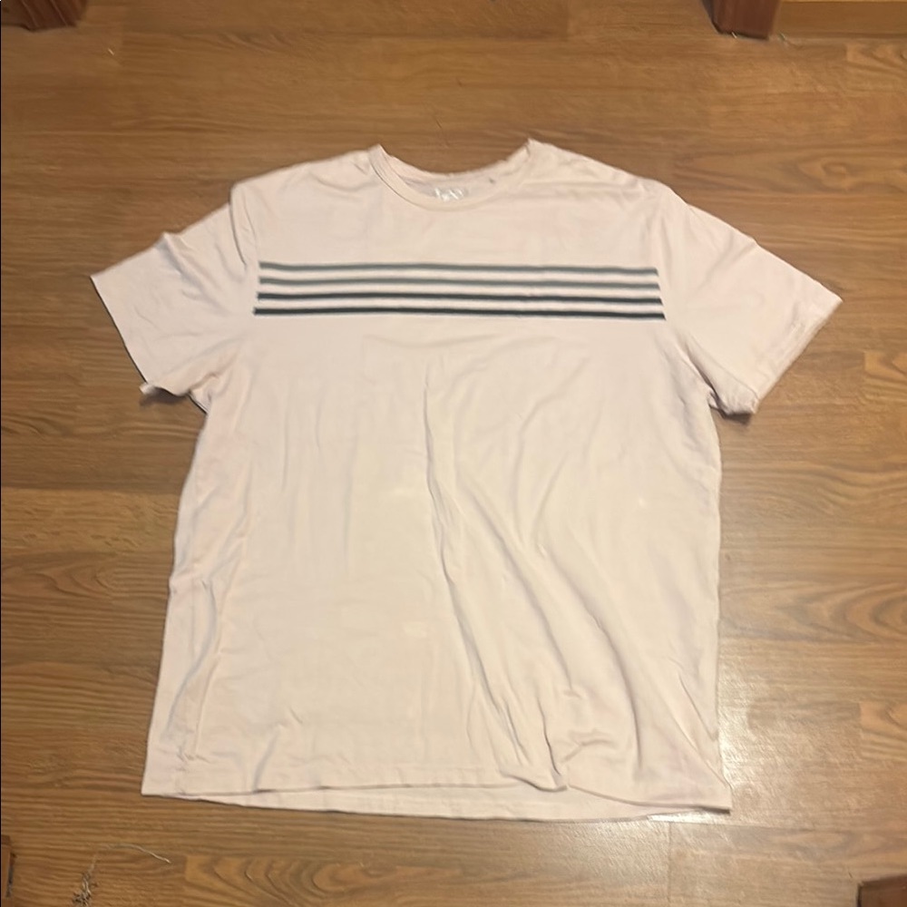 Lee White and Black Short Sleeve Tee